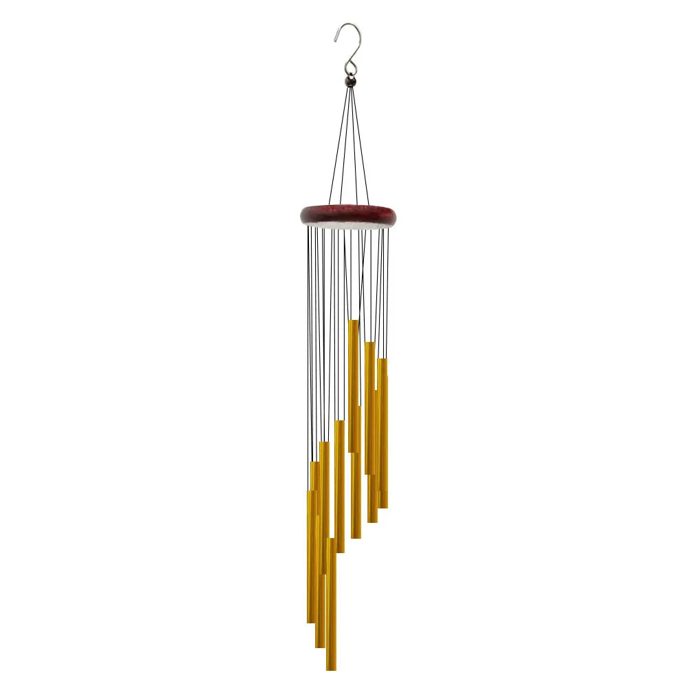 Aluminum Alloy Wind Chimes with Hook Gold/silver Bells