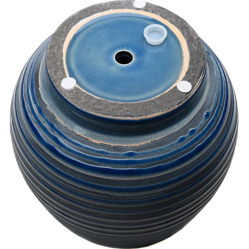 Ceramic Lynlee Planter 10 Inch Round Pot with Drainage Holes Weather Resistant Decorative Container Indoor Outdoor Plants