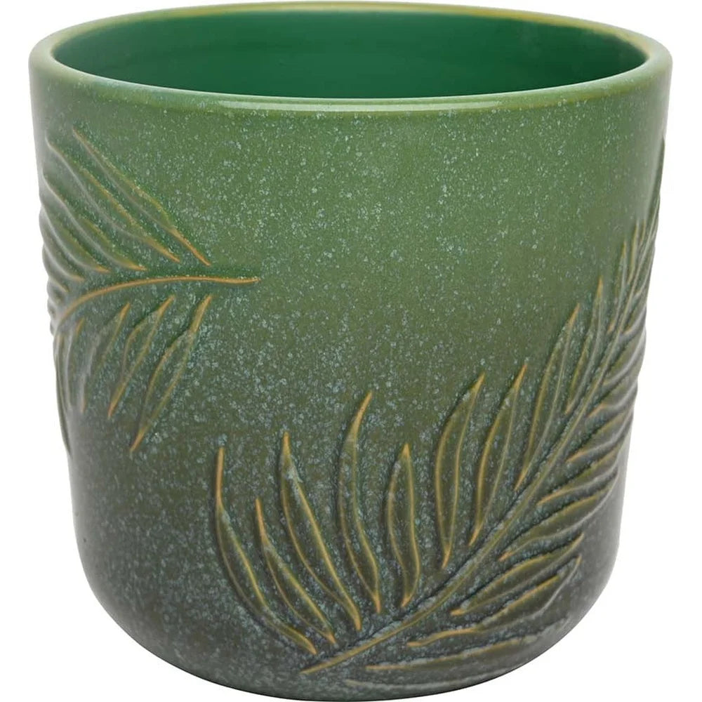 8 Inch Ceramic Planter with Drainage Hole for Indoor Plants