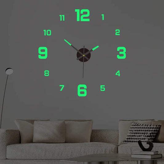 Luminous Digital Wall Clock