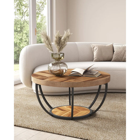 32" Circle Marble Coffee Tablee