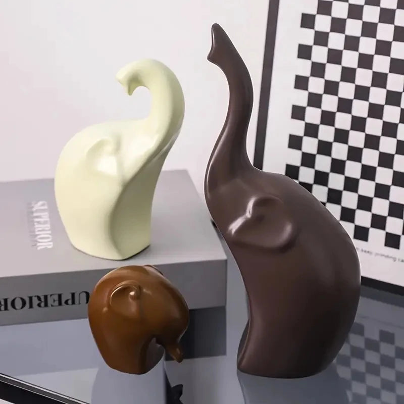 1 Set Nordic Style Elephant Family