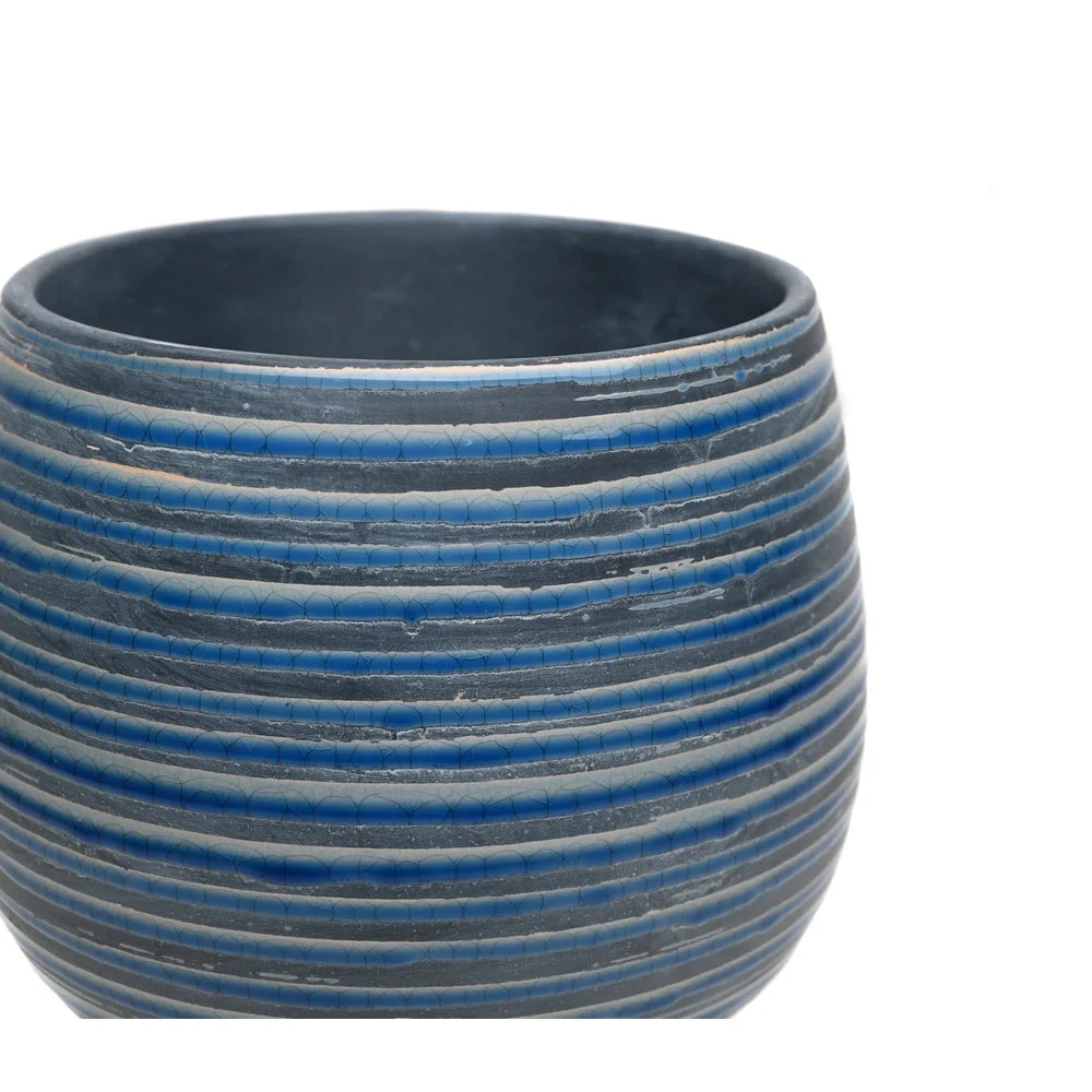 Ceramic Lynlee Planter 10 Inch Round Pot with Drainage Holes Weather Resistant Decorative Container Indoor Outdoor Plants