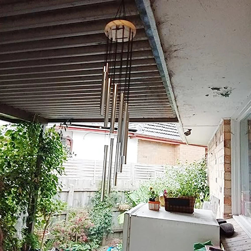 Aluminum Alloy Wind Chimes with Hook Gold/silver Bells