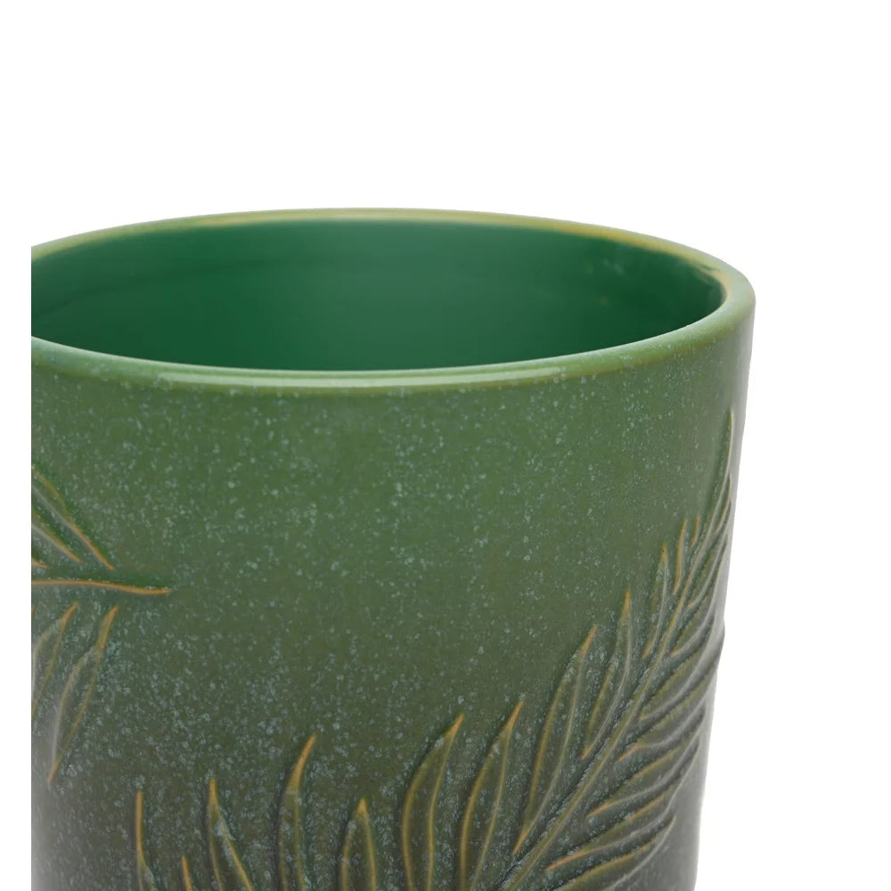 8 Inch Ceramic Planter with Drainage Hole  for Indoor Plants