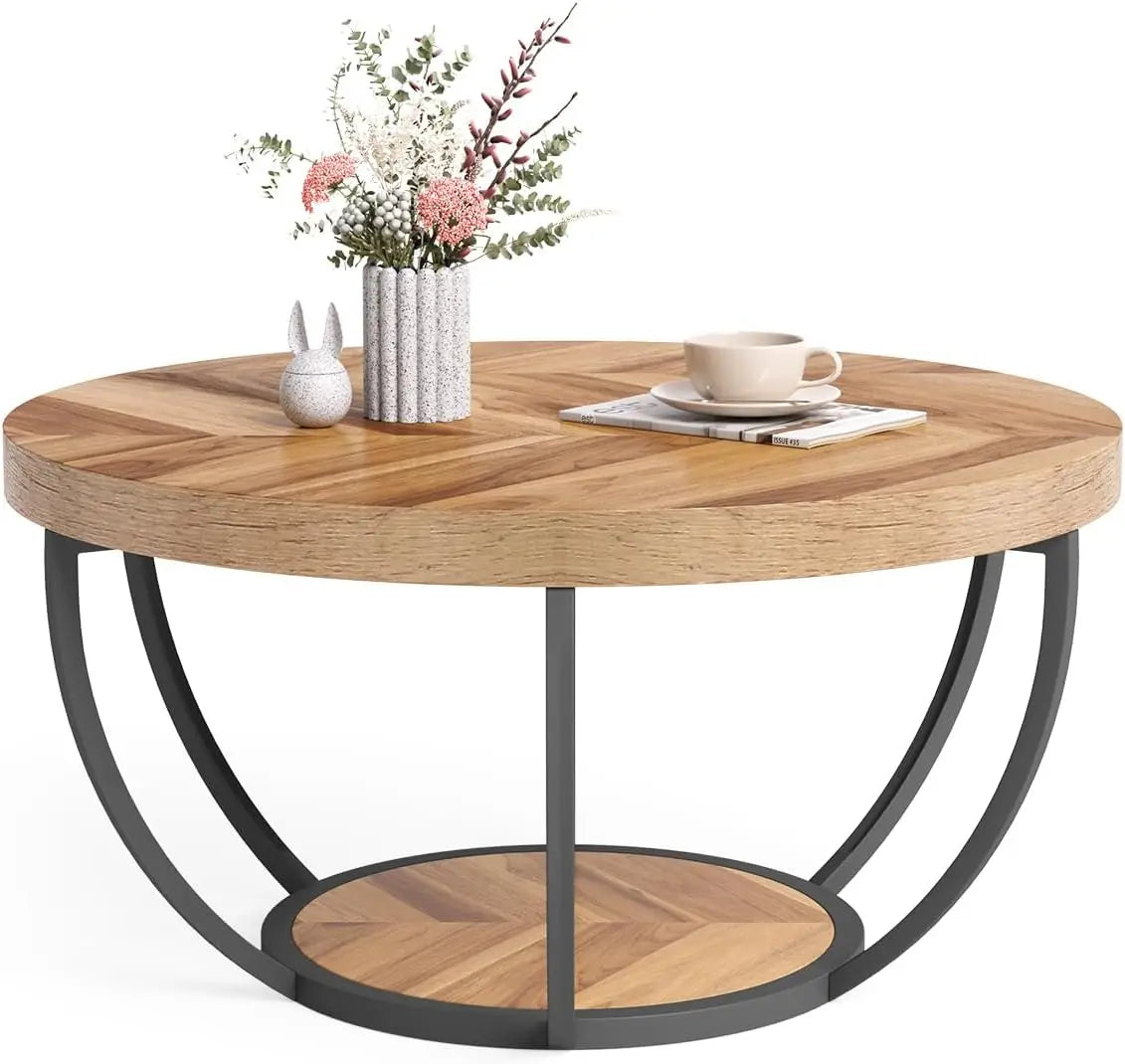 32" Circle Marble Coffee Tablee