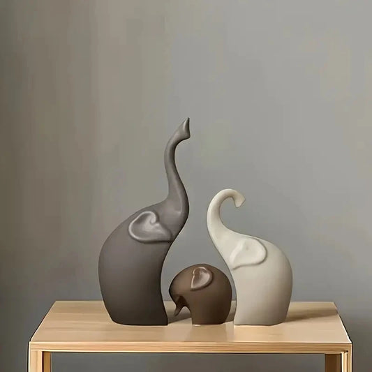 1 Set Nordic Style Elephant Family