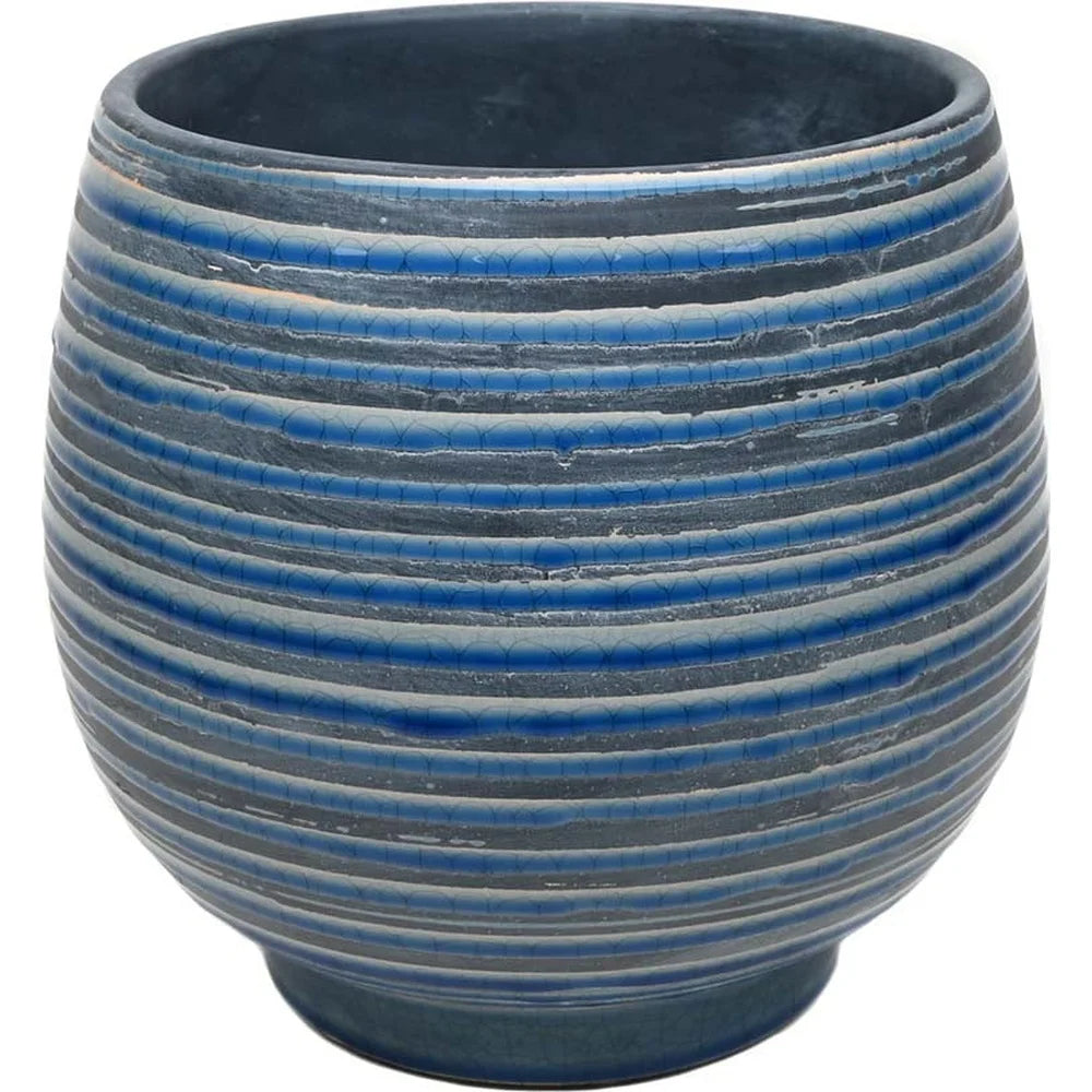 Ceramic Lynlee Planter 10 Inch Round Pot with Drainage Holes Weather Resistant Decorative Container Indoor Outdoor Plants